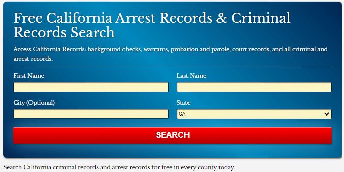 Free California Arrest