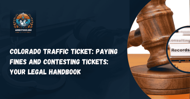 Colorado Traffic Ticket: Paying Fines and Contesting Tickets: Your Legal Handbook