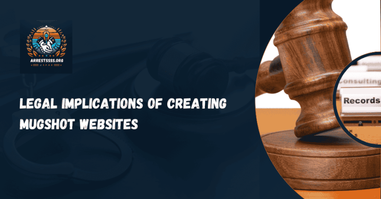 Legal Implications of Creating Mugshot Websites