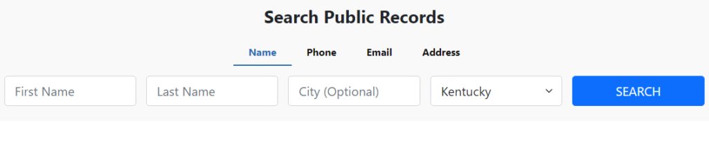 Search Public Records